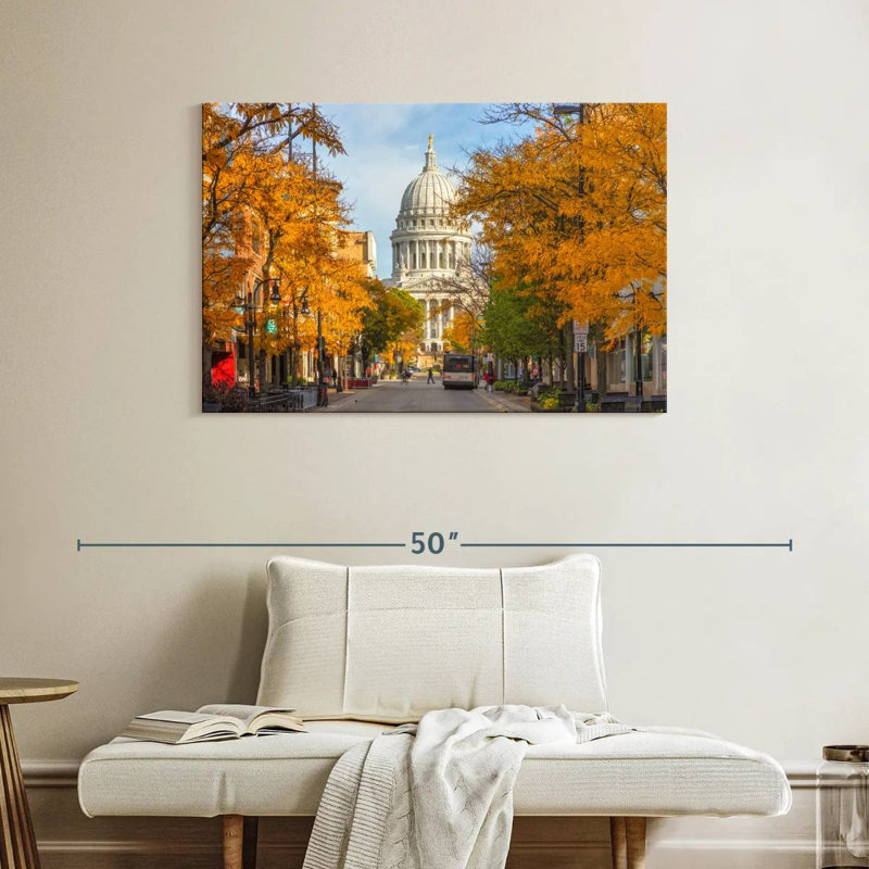 Nicci, Wisconsin State Capital en automne, H 26 po x l 39 po