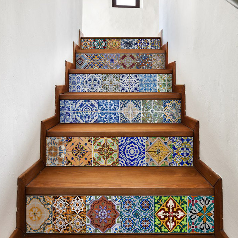 Abstract Stair Sticker, 1 Pack