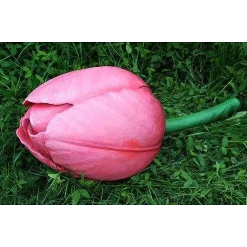 Statue de tulipe bourgeonnante surdimensionnée