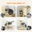 Arbre à chat en peluche 51,6 po
