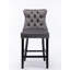 Yes Upholstered Velvet Bar Stool-1380351005