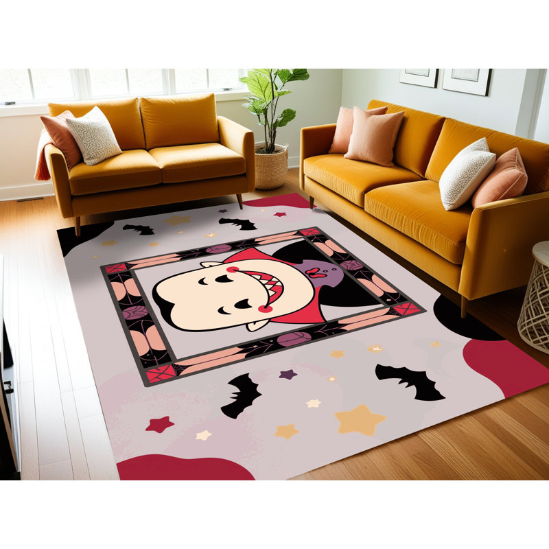 Tapis de Noël lavable The Holiday Aisle®, Rectangle 6 pi x 9 pi