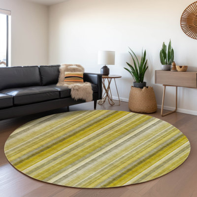 Premium Machine Washable Cerrito AMF543 Gold Rug