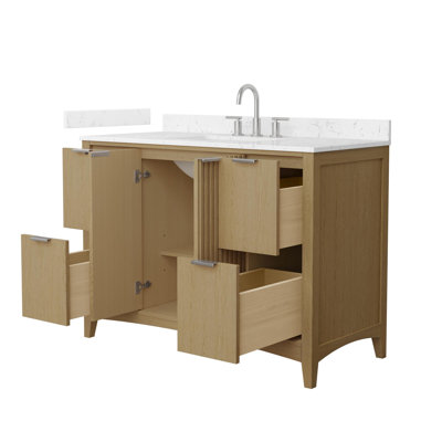 Palmilla 48" Freestanding Single Bathroom Vanity with Cultured Marble Top