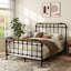 Mobilier de chambre de style transitionnel noir antique 1pc-1727285706