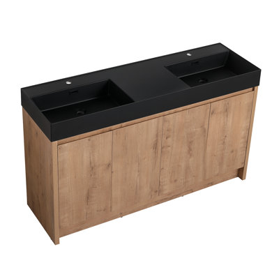 60 Inch Bathroom Resin Sink(GR B60120DBKMO)