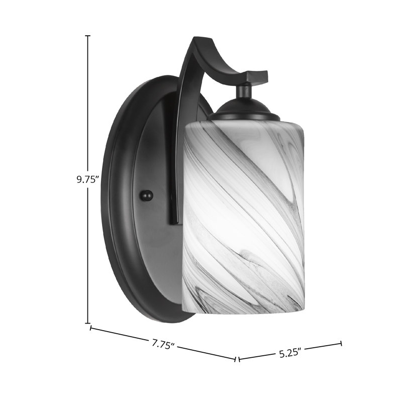 Zilo Wall Sconce, Matte Black