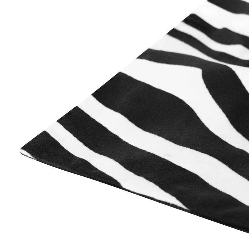 Ensemble de housse de coussin noir / blanc à imprimé animal