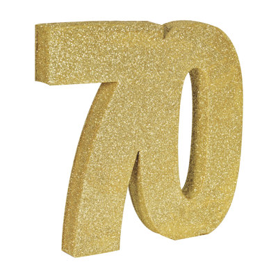 Centre de table 3-D scintillant "70"
