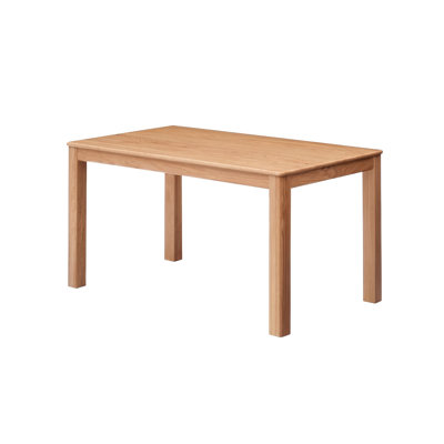 Long Rectangular Dining Table Solid Wood North American Red Oak Mid Century Modern Style