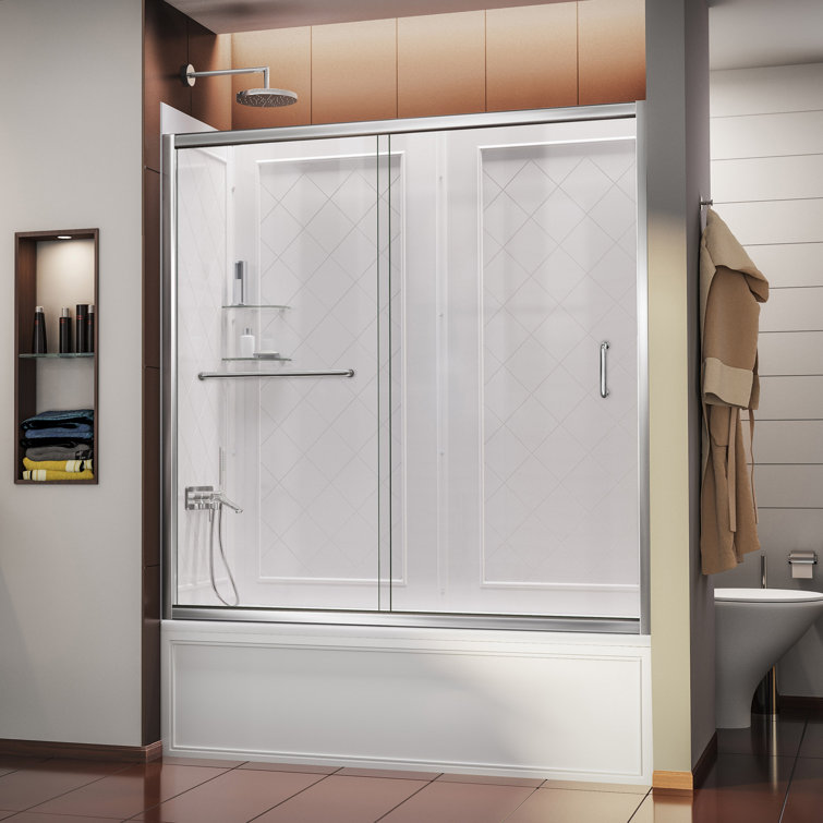 Infinity-Z 28" x 60" Rectangle Sliding Tub Enclosure