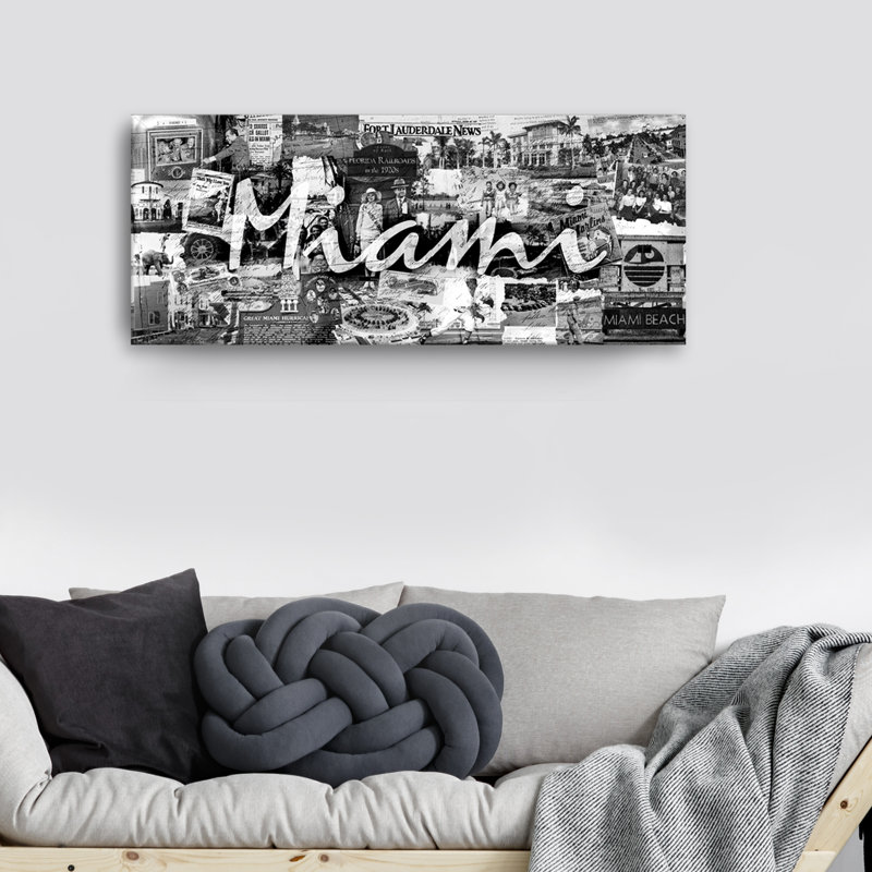 « miami », impression sur toile