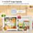 FORCLOVER 1.6 Cubic Feet Freestanding Mini Fridge