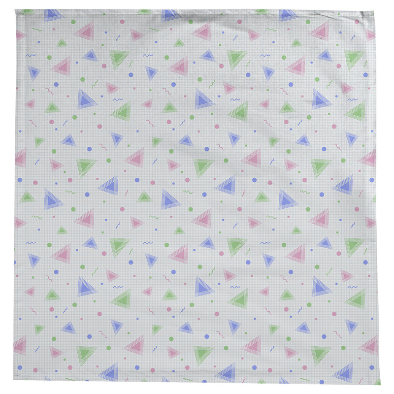 Nappe à motif 90s Leffel, Bleu / Vert
