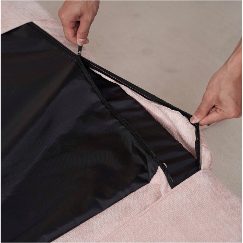 Canapé-lit double convertible pliable, rose, Coton rose