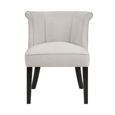 Chaise d'appoint contemporaine à dossier coussiné en mousse