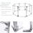 25.6'' H Panel Metal Exercise Pen With Door