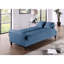 Blue Velvet 2 avec rangement réglable et de style contemporain en bleu: revêtement, 2, espace de vie