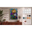 Iris in Stained Glass Botanical - Wrapped Canvas-1253312630-1253312634