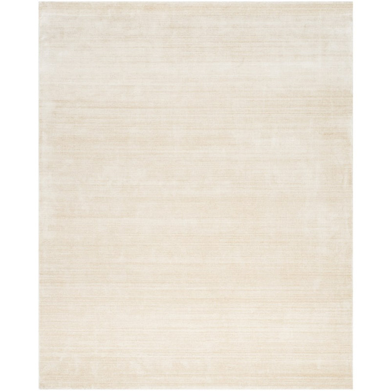 Lavonia Hand-Woven Flatweave Wool Beige Area Rug, Rectangle 6' x 9'