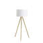 Lampe trépied Zeyora Mid-Century à hauteur réglable avec finition laiton poli et or