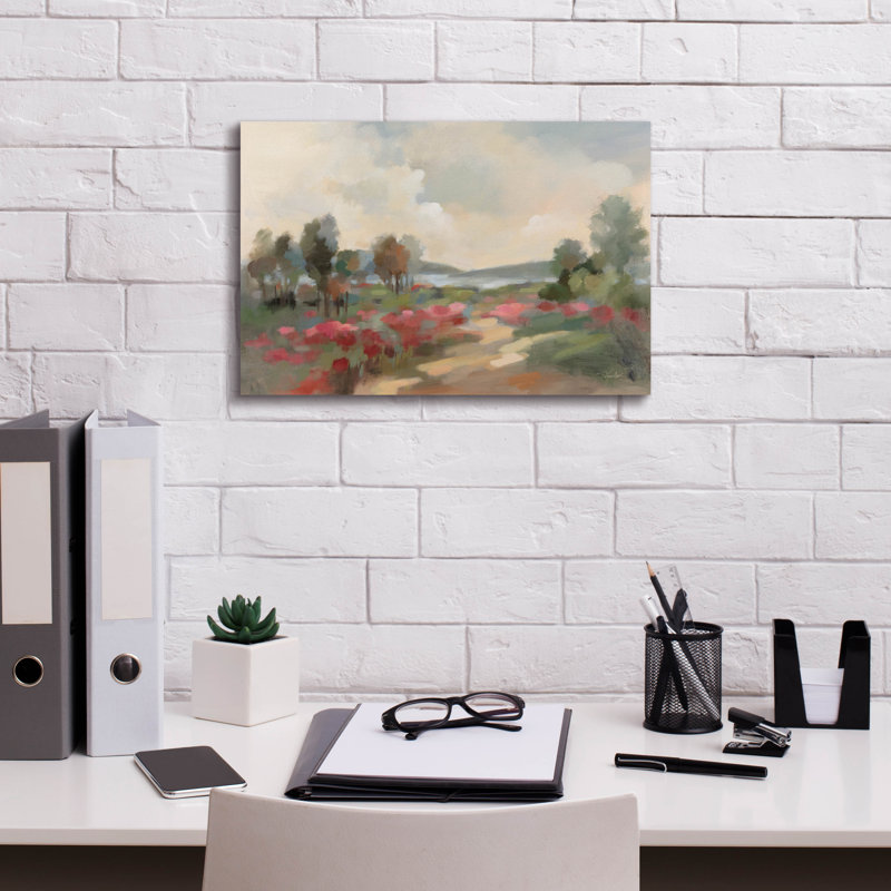 'Path To The Lake' by Silvia Vassileva Canvas Wall Art, 12'' H x 18'' W