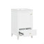 Meuble-lavabo de 20 po avec lavabo, armoire de salle de bain avec porte à fermeture douce, support de rangement et tiroir-2089979259