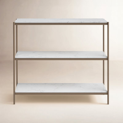 36'' Marble Top Console Table