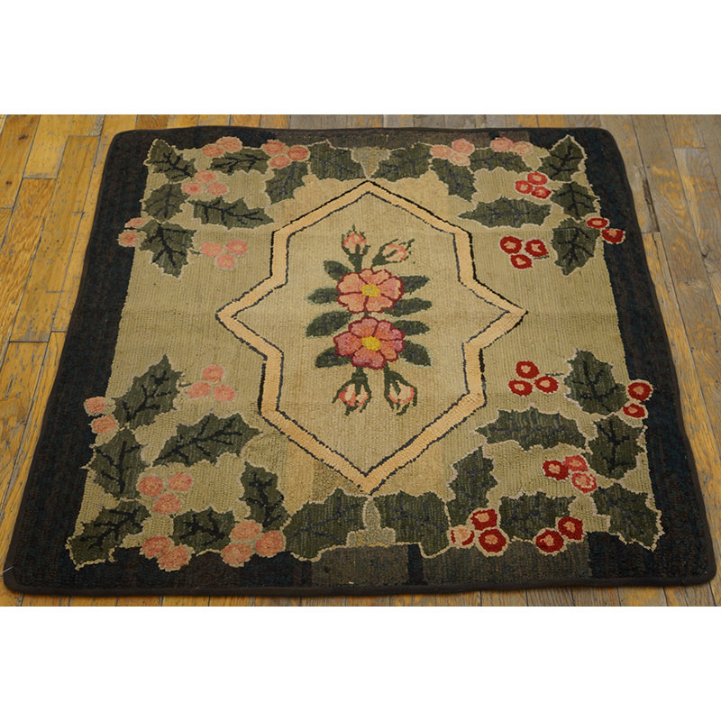 Tapis crocheté One-of-a-Kind American
