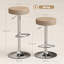 Swivel Upholstered Adjustable Height Bar Stool-723870821