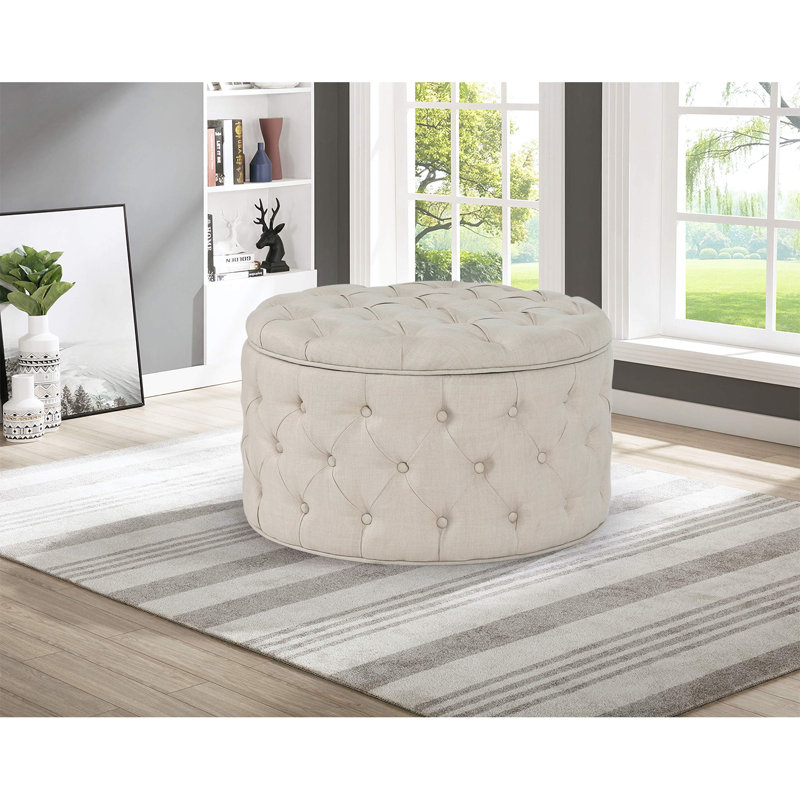 Repose-pieds Amram, Lin beige clair