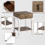 Table de bout avec tiroir et tablette Red Barrel Studio®, plateau gris argenté-277302682-277302683