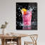Art mural rose en verre trempé-129486394