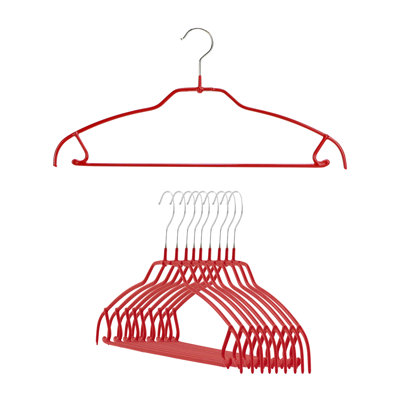 Cintre ultra-mince en métal antidérapant à jupe pour robe / chandail / chandail