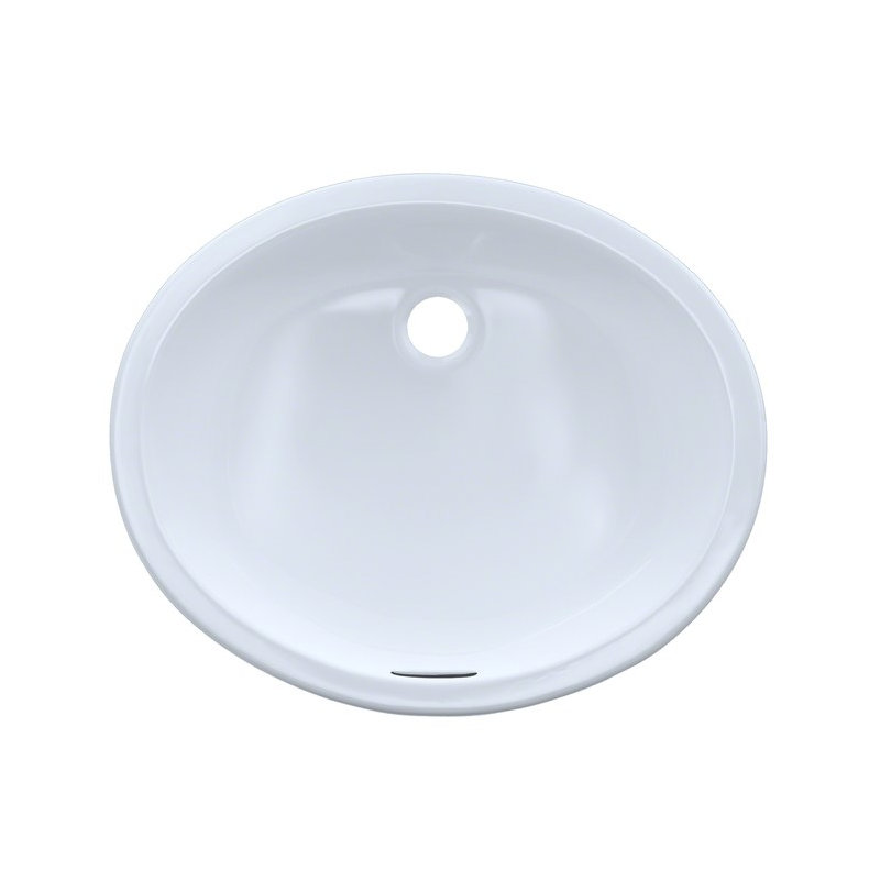 Lavabo de salle de bain ovale encastré TOTO® Rendezvous® avec CEFIONTECT, coton blanc, Coton