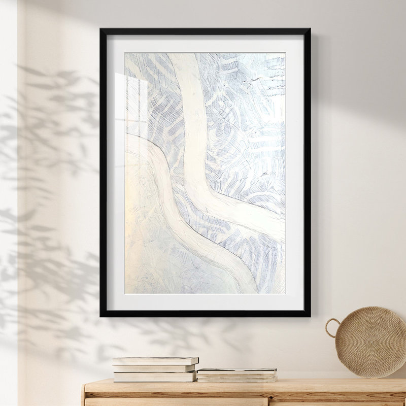 «Northerly Wind I», impression encadrée, H 28,5 po x l 20,5 po, Noir