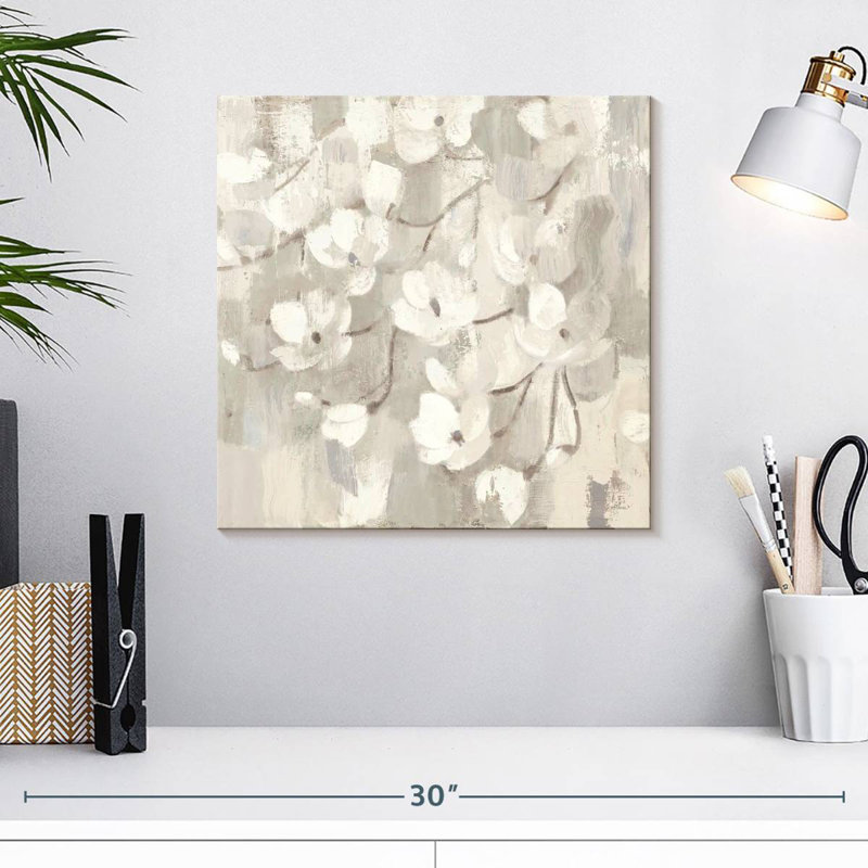 Harnek Magnolias au printemps neutre, H 16 po x l 16 po