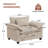 Experience Ultimate Softness with Our Luxurious Oversized Premium Chenille Armchair and a Half, Complete with Accent Pillow-1431446533