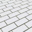 Carreau de mosaïque en porcelaine mat à joint brique 11,82 po x 11,82 po Porcetile