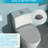 Ceramic Toilet With Dual Flush Feature And Soundless Seat One Powerful Flushing Tender