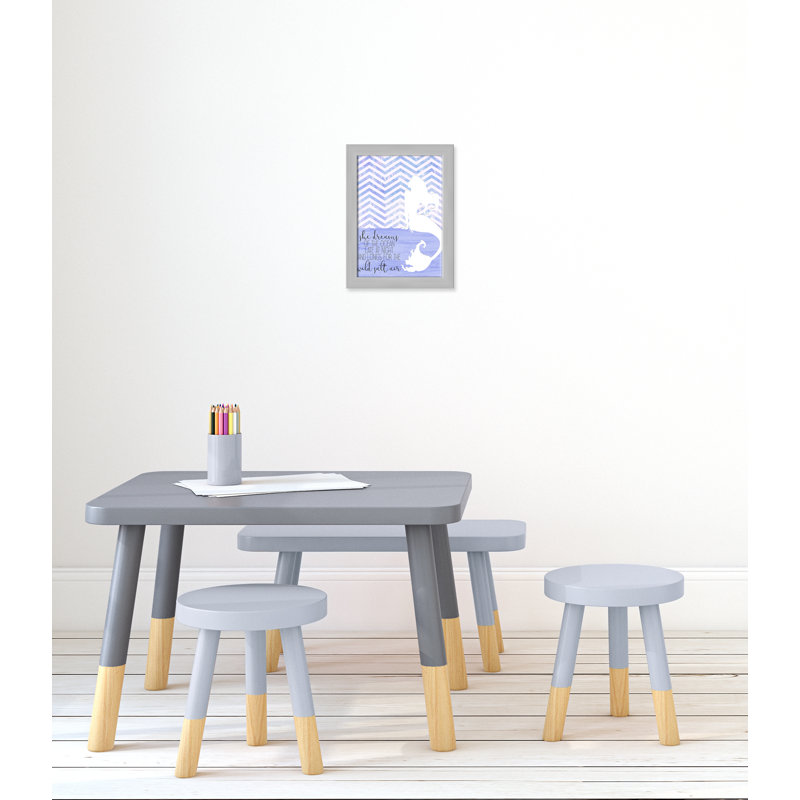Adhésif décoratif She Dreams, H 14 po x l 10 po x P 0,6 po, Encadré plat argent