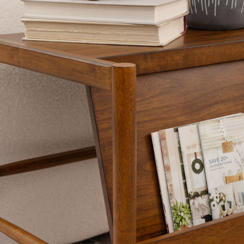 Flanagan Walnut Magazine Rack
