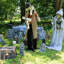 Beyond the Graveyard Haunted Hill Farm 5,25 pi Tombeau debout animatronique, intérieur ou extérieur couvert