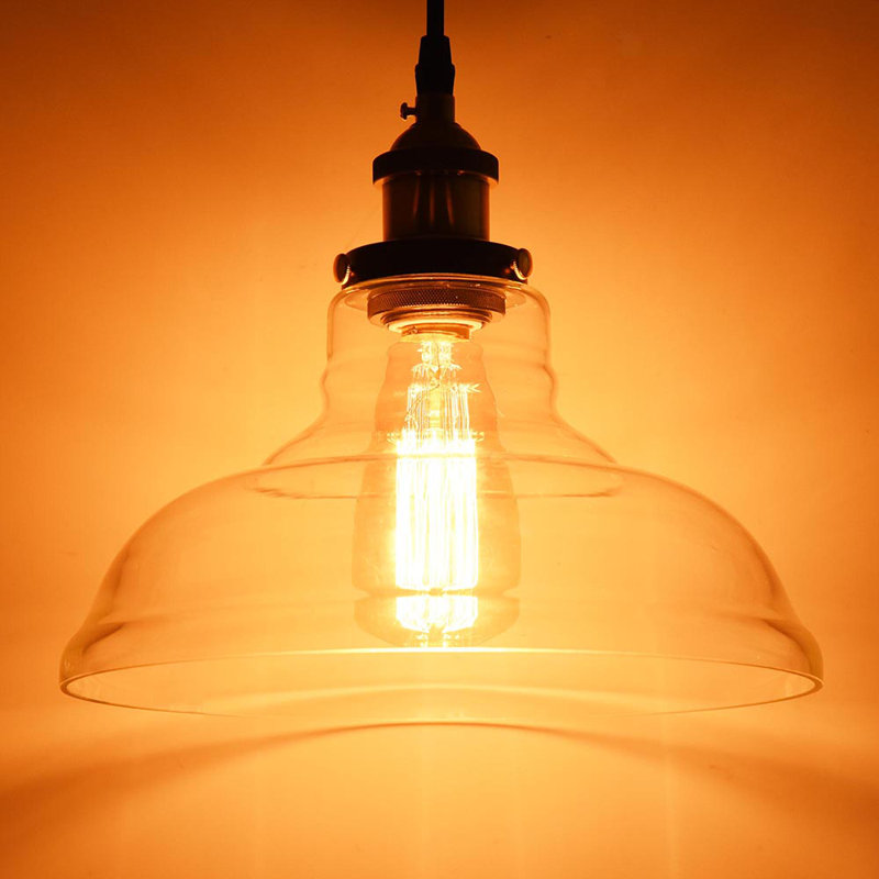Luminaire suspendu en forme de dôme à 1 lumière Harri