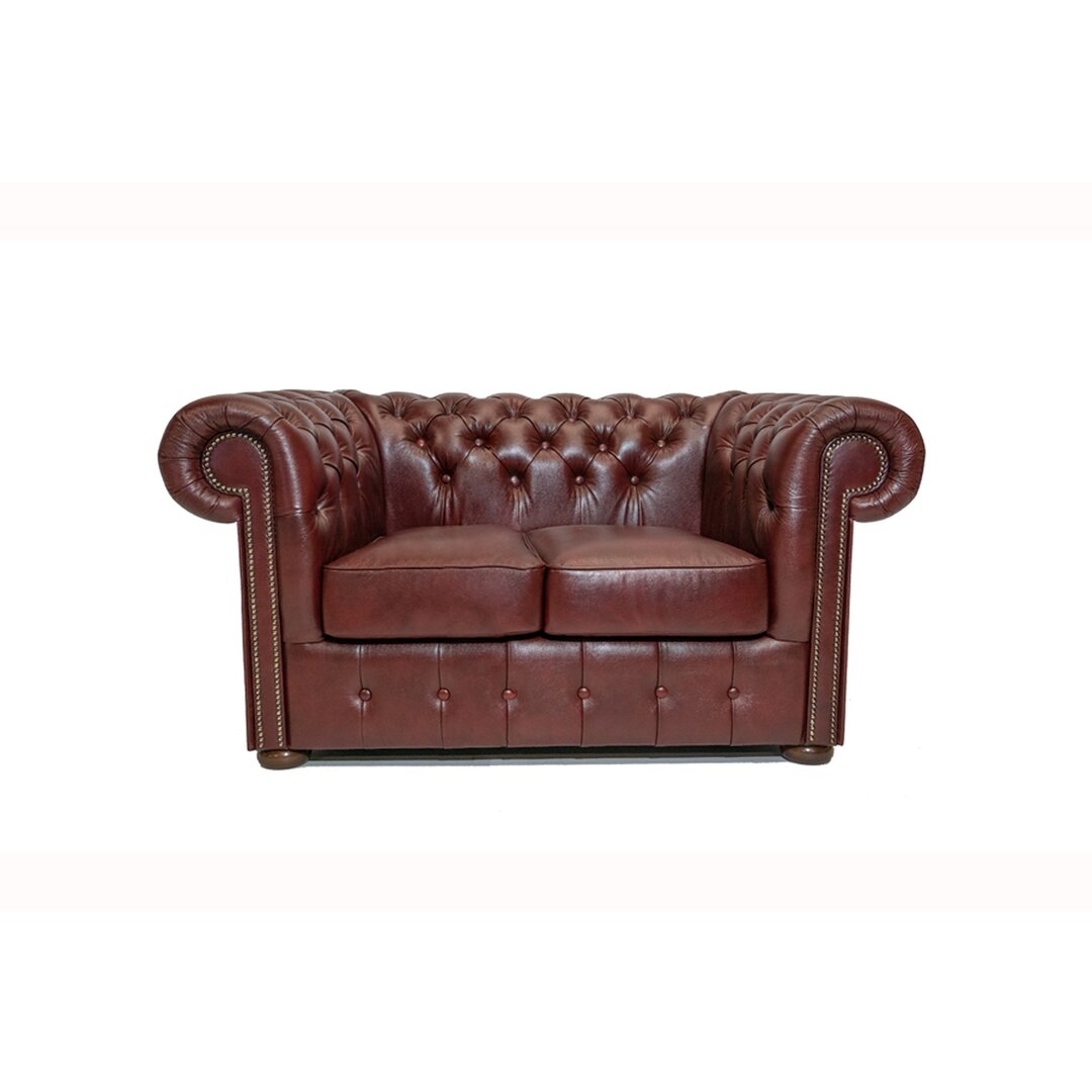 2-Sitzer Sofa aus Echtleder