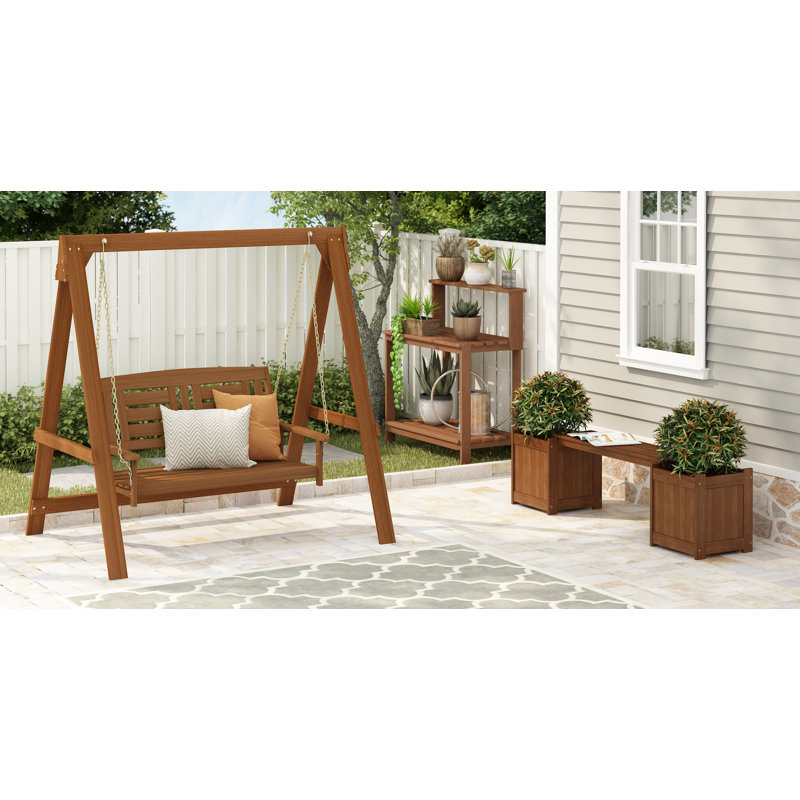 Fallah Raised Garden Bed, Brown