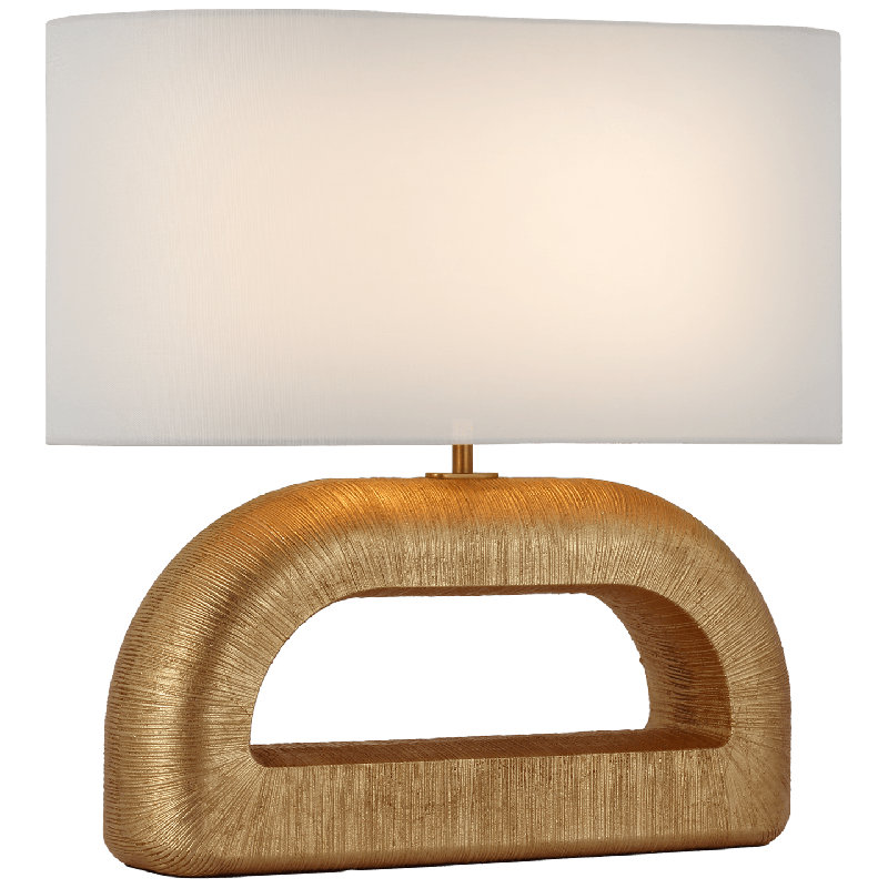 Kelly Wearstler Utopia Combed Console Lamp, Brown