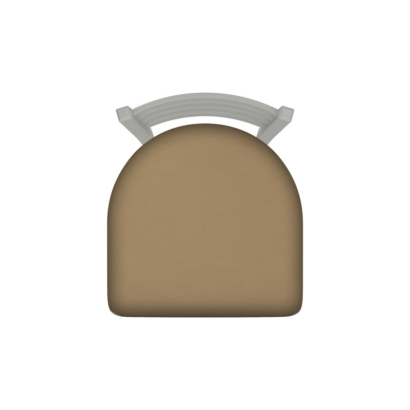 400 Jackie Chair, Anodized Nickel, Vinyl-Canter Sand
