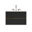 Emilie Single Bathroom Vanity with @Solid + Manufactured Top