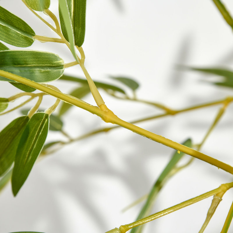 47.2'' Faux Bamboo Tree in Cement Pot